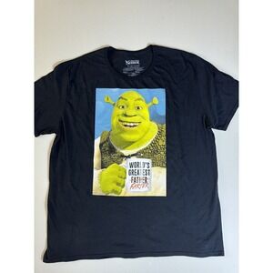 DreamWorks Shrek Big Black Graphic T-Shirt Worlds Greatest Farter Gift‎ Size 3XL
